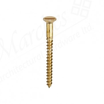 12 x 2" Brass Screws CSK. (100)