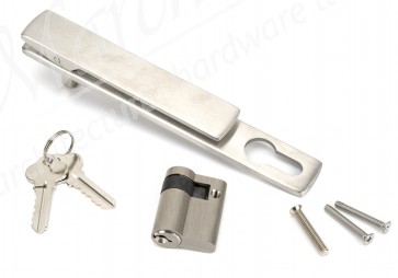 Brio 286 Dual Point Lock Handle (5Pin 30/10 Cyl) - Stainless Steel