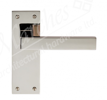 Sasso Lever Latch Handle - Polished Nickel