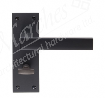 Sasso Lever Bathroom Handle - Matt Black 