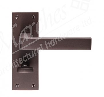 Sasso Lever Bathroom Handle - Matt Bronze