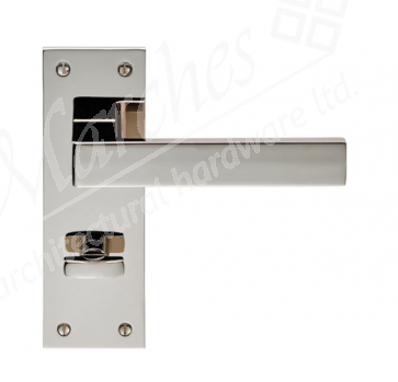 Sasso Lever Bathroom Handle - Polished Nickel 