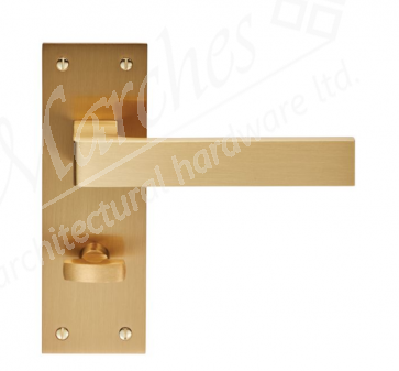 Sasso Lever Bathroom Handle - Satin Brass