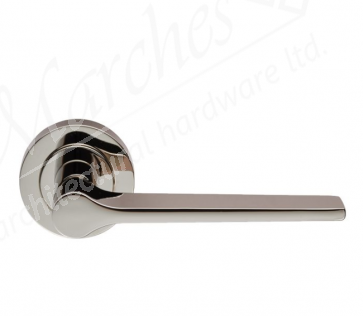 Velino Lever on Rose - Polished Nickel 