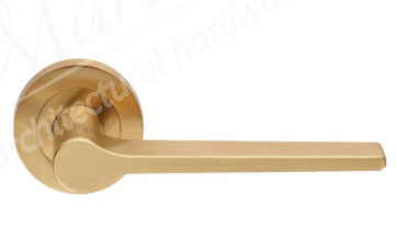 Velino Lever on Rose - Satin Brass