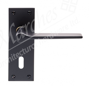 Velino Lever Lock Handle - Matt Black 