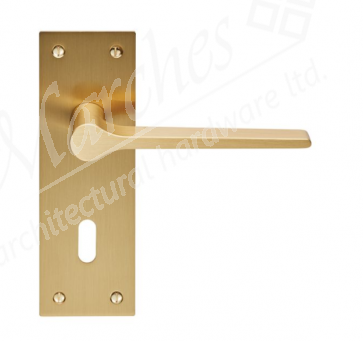 Velino Lever Lock Handle - Satin Brass