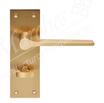 Velino Lever Bathroom Handle - Satin Brass