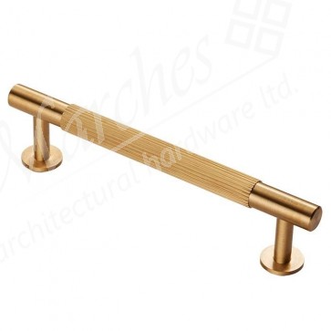 Lines Pull Handle 158mm (128mm cc) - Satin Brass