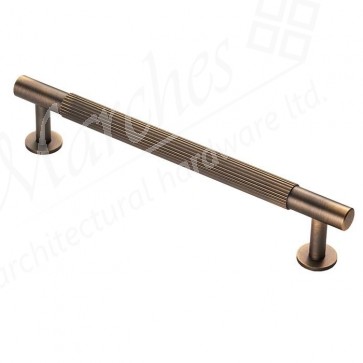Lines Pull Handle 190mm (160mm cc) - Antique Brass