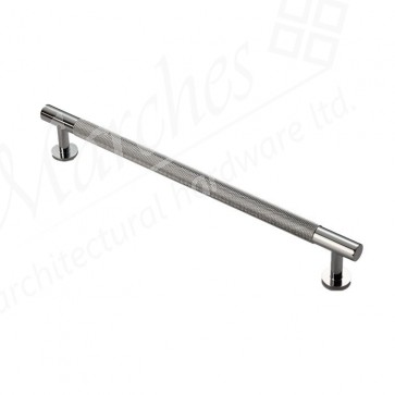 Knurled Pull Handle 274mm (224mm cc) - Polished Chrome