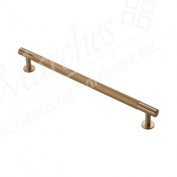 Knurled Pull Handle 274mm (224mm cc) - Satin Brass