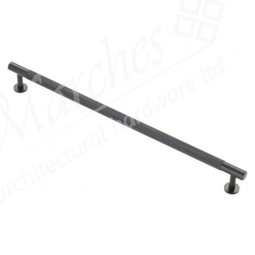 Knurled Pull Handle 350mm (320mm cc) - Matt Black