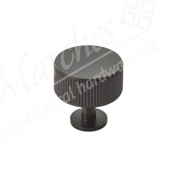 Lines Radio Knob - Matt Black