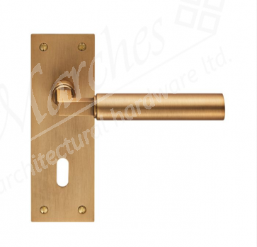 Amiata Lever Lock Handle - Antique Brass