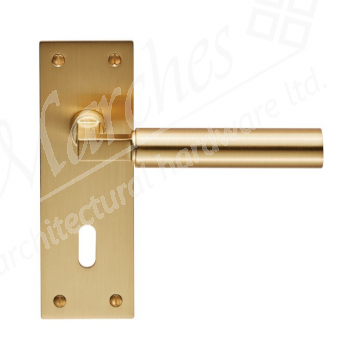 Amiata Lever Lock Handle - Satin Brass