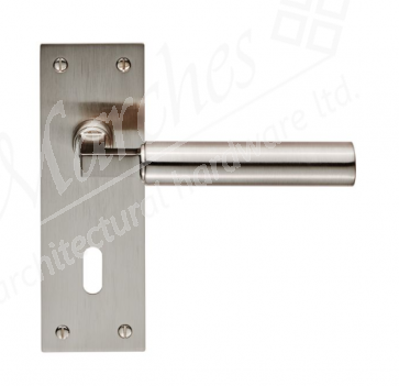 Amiata Lever Lock Handle - Satin Nickel 