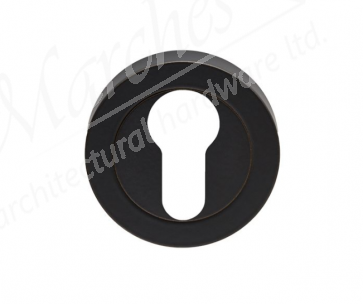 Euro Escutcheon - Matt Black