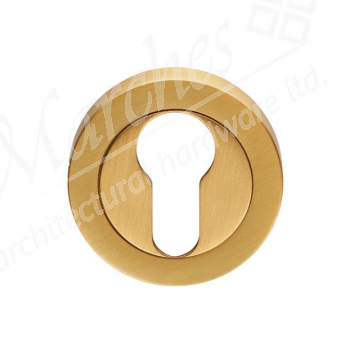 Euro Escutcheon - Satin Brass