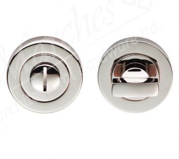 Bathroom Thumbturn & Release - Polished Nickel 