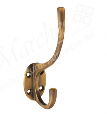 Hat & Coat Hook - Antique Brass