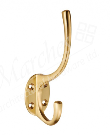 Hat & Coat Hook - Satin Brass