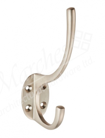 Hat & Coat Hook - Satin Nickel 