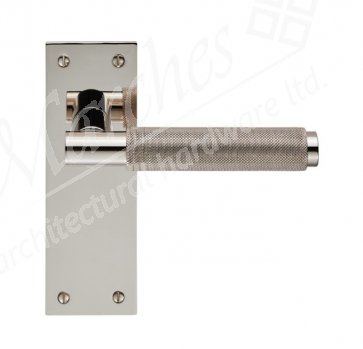 Varese Knurled Lever Latch Handle - Polished Nickel 