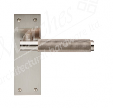 Varese Knurled Lever Latch Handle - Satin Nickel