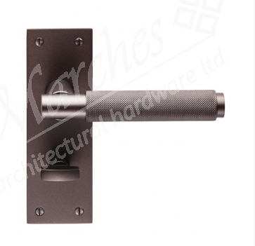 Varese Knurled Lever Bathroom Handle - Matt Bronze