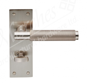 Varese Knurled Lever Bathroom Handle - Satin Nickel 