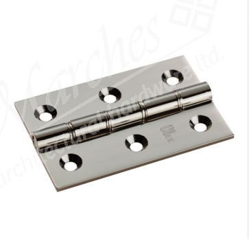 3" DPBW Butt Hinges (Pair) - Polished Nickel 