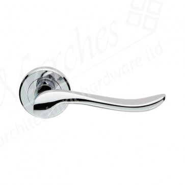 Verdun Lever On Rose - Polished Chrome