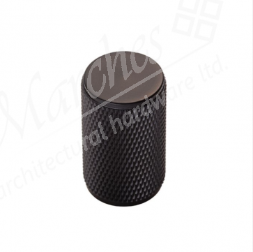 18mm Ø Knurled Knob - Matt Black 