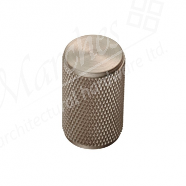 18mm Ã˜ Knurled Knob - Satin Nickel
