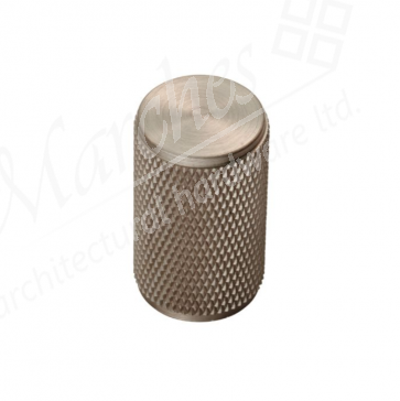 18mm Ø Knurled Knob - Satin Nickel