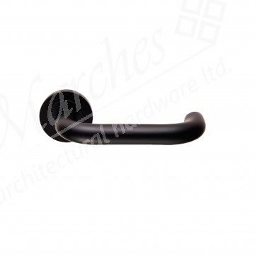 Nera Lever Handle on Rose - Matt Black SS (Grade 304)