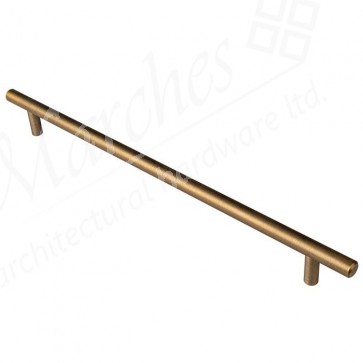 Steel T-Bar Handle 348mm (288cc) - Antique Brass