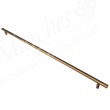 Steel T-Bar Handle 668mm (608cc) - Antique Brass