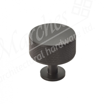 Knurled 35mm Ø Knob - Matt Black