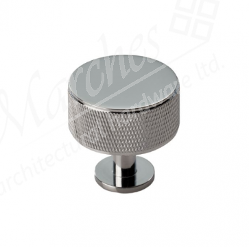 Knurled 35mm Ã˜ Knob - Polished Chrome