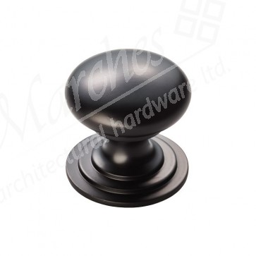 32mm Ø Victorian Cupboard Knob - Matt Black