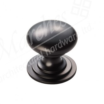 Victorian Cupboard Knob - Matt Black