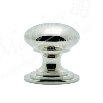 25mm Ã˜ Victorian Cupboard Knob - Polished Nickel