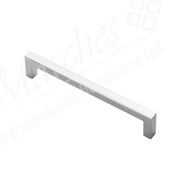 170mm Block Cupboard Handle (160cc) - Polished Chrome