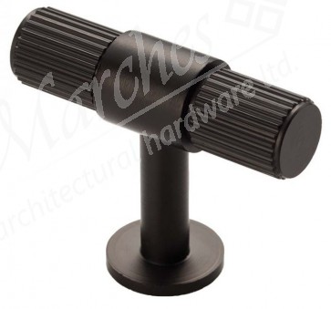 Lines T-bar Knob - Matt Black