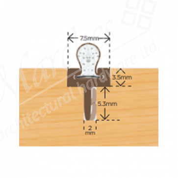 Exitex Centre Leg Carrier with Q-Lon and 6.5mm D Slot - 2.2m Brown