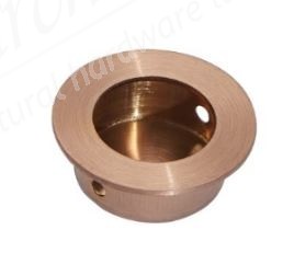 65mm Round Flush Pull Handle - Copper