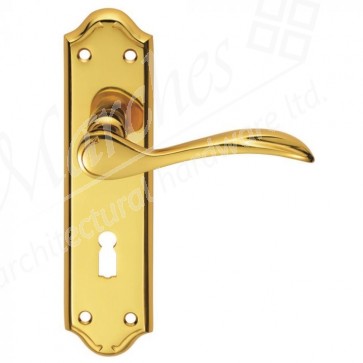 Carlisle Madrid Lever Lock Handle - PB