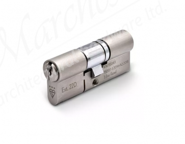 3* Double Euro Cylinder Satin Nickel KD - Various Sizes